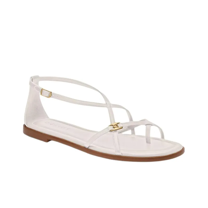 COACH Jenni Sandal Strap Sandals Women's White-2