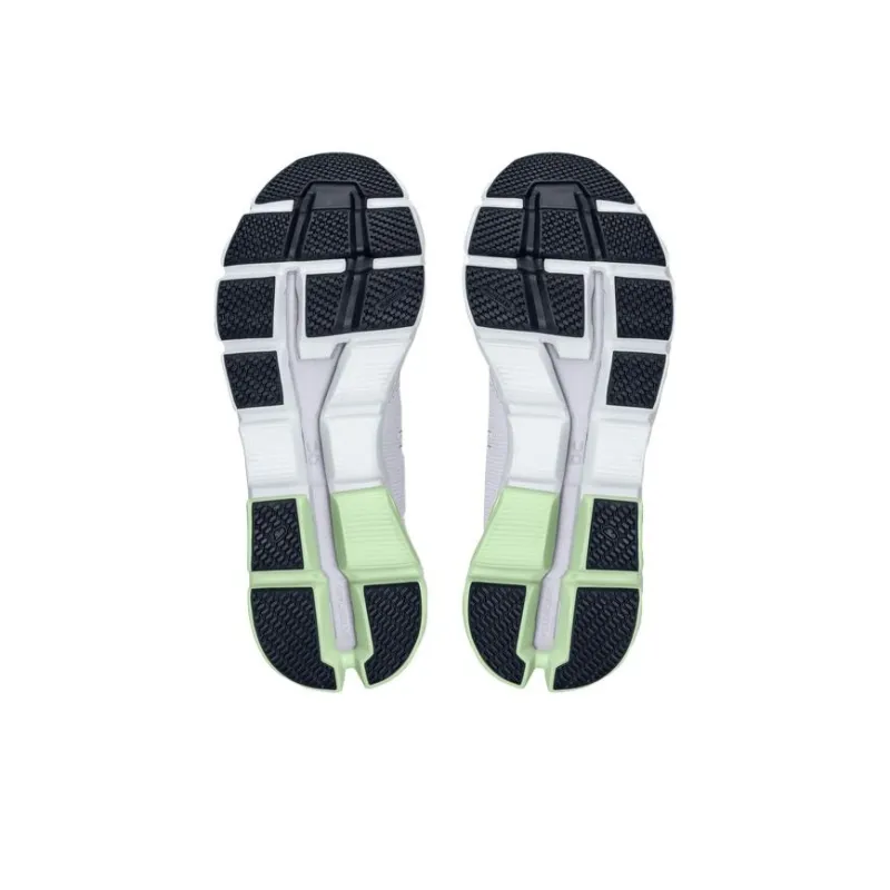 On Cloudflyer Durable Breathable Low Top Running Shoes Women's White Green-4