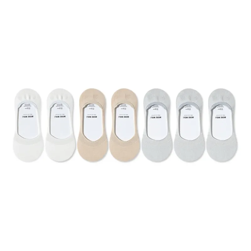 Moremoli No Show Socks Women's 7 Pack-7