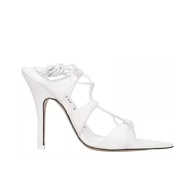 The Attico Renee Lace-up 120mm Sandals-1