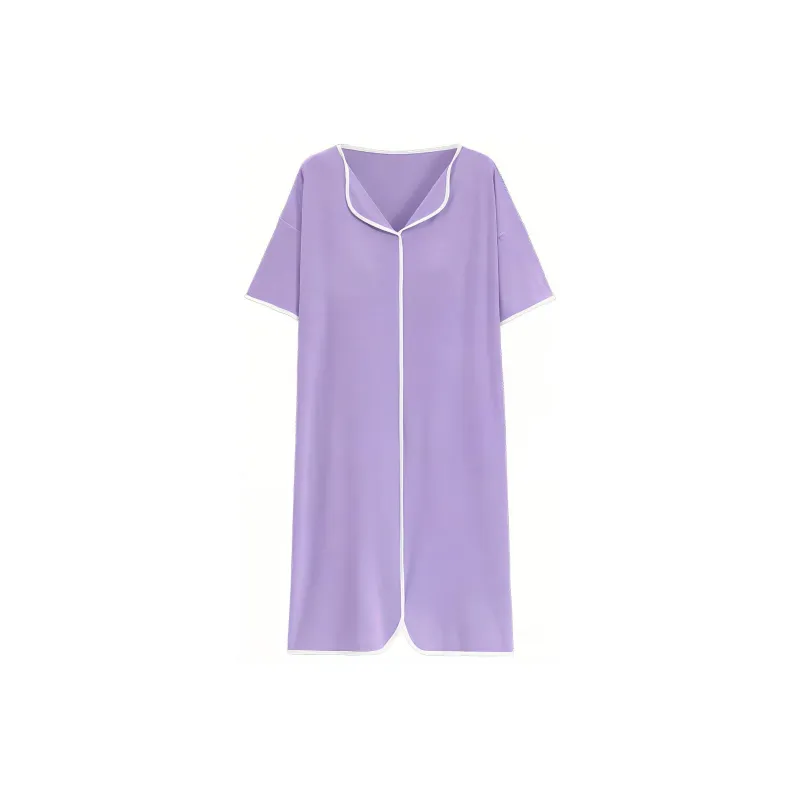 The Story Of The Flower Season Nightgown Women's Light Purple-0