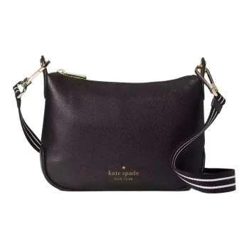 Kate Spade Pebbled Leather Shoulder Bag Crossbody Bag Small Size Women's Black