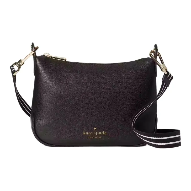 Kate Spade Pebbled Leather Shoulder Bag Crossbody Bag Small Size Women's Black-0