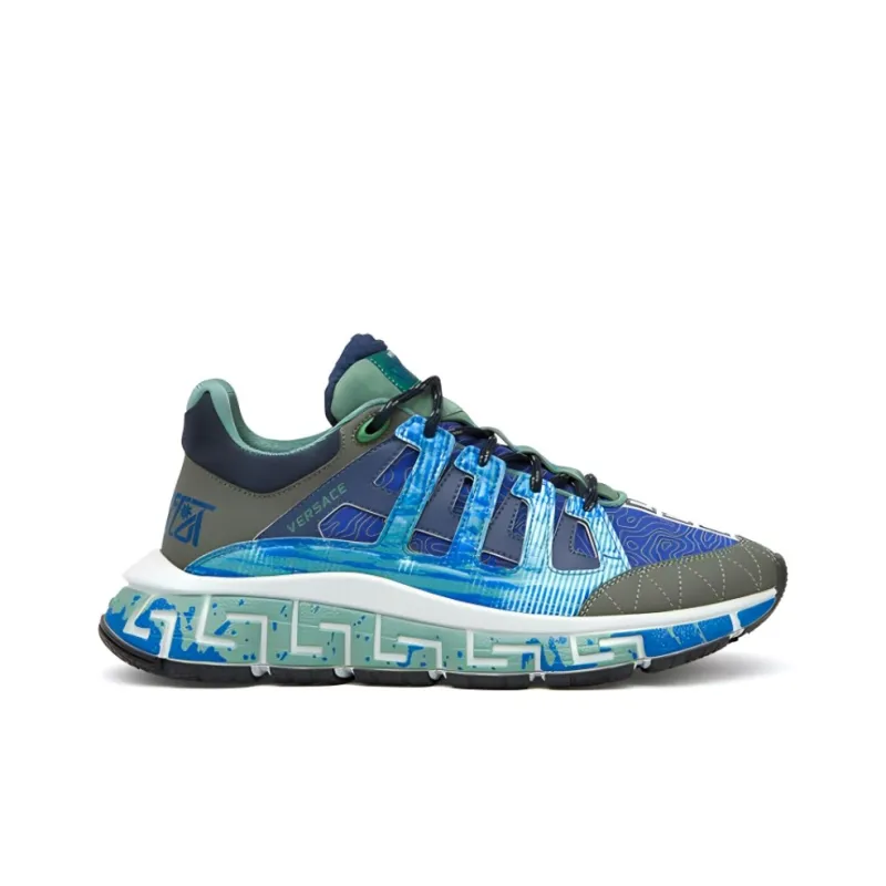 VERSACE Platform Shoes Men's Blue-1