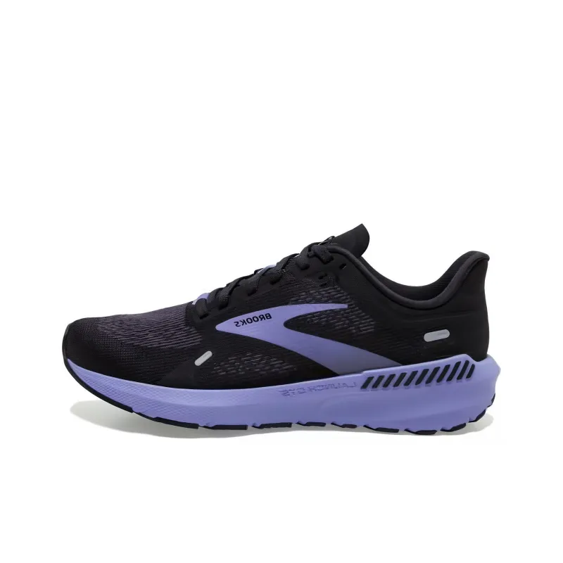 Brooks Launch GTS Cushioning, Wear Resistant Low Top Running Shoes Women's Black Blue-0