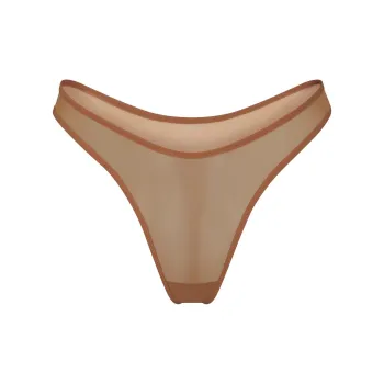 SKIMS ULTRA FINE MESH THONG Underpants Women's 1 Pack BRONZE/Bronze