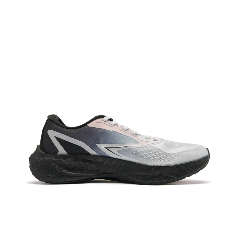 QIAODAN Flying Shadow 4.0 Anti Slip Wear Resistant Low Top Running Shoes Men's White Black-1