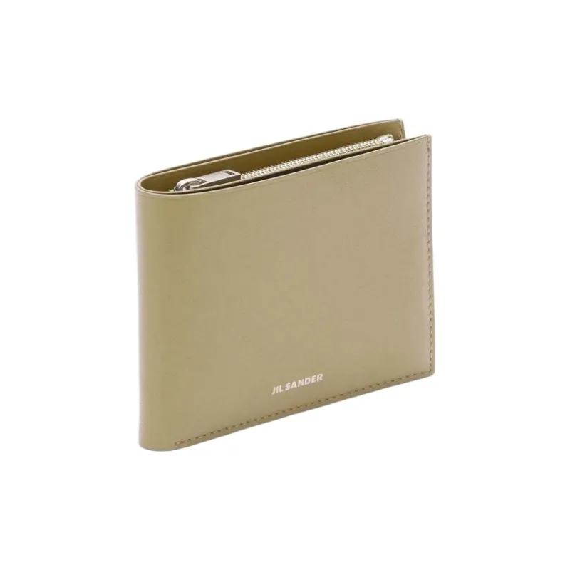 JIL SANDER Leather Wallet Men's Yellow-1