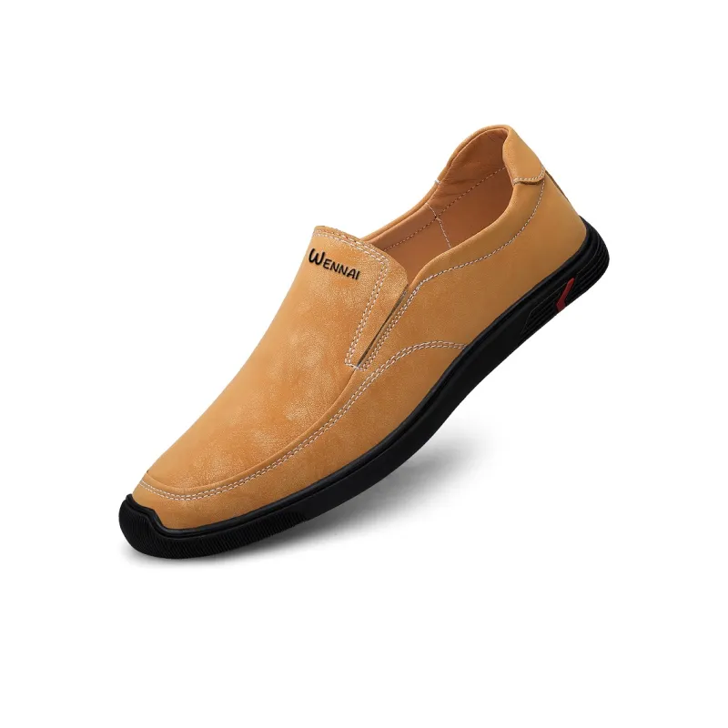 Wen Nai Beanie Shoes Men's Yellow-2