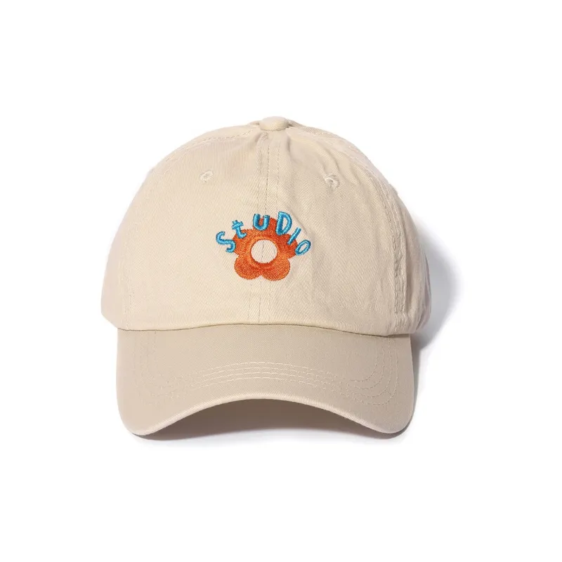 Clect Cotton Baseball Caps Women's Pink/Beige-2