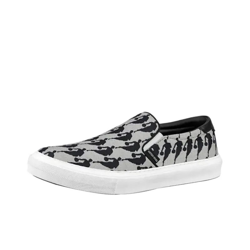 LOUIS VUITTON X Nba Canvas Slip On Shoes 'Grey'-0