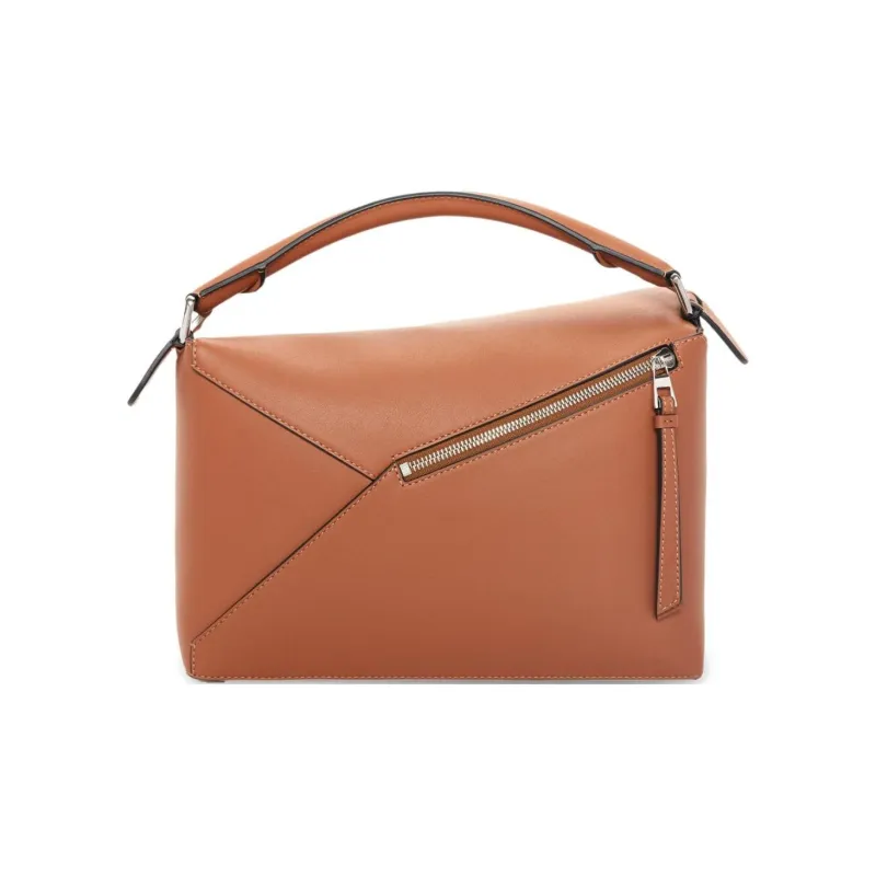 LOEWE Puzzle Calfskin Crossbody Bag, Shoulder Bag Tubas Women's Tan-4