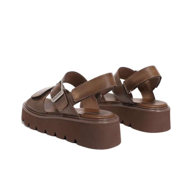 BELLE One Strap Sandals 4.5CM Women's Brown, Black-9