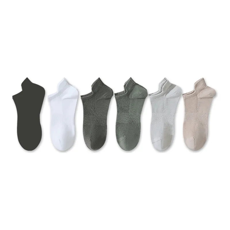 MIIOW Ankle Socks Men's 6 Pack Mixed Color-0