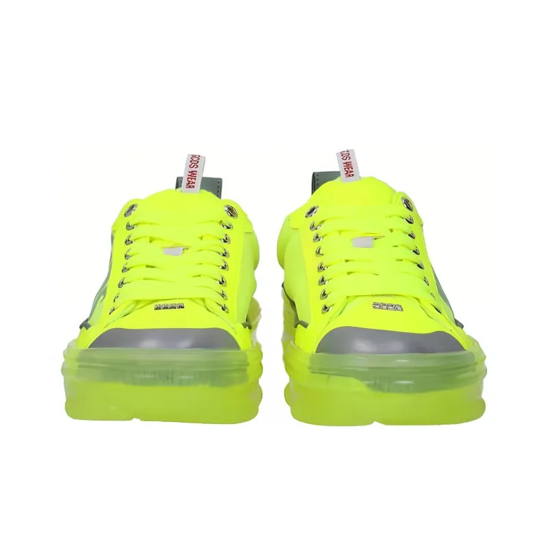 GCDS Low-Top Trendy Casual Shoes Men's Neon Yellow-3