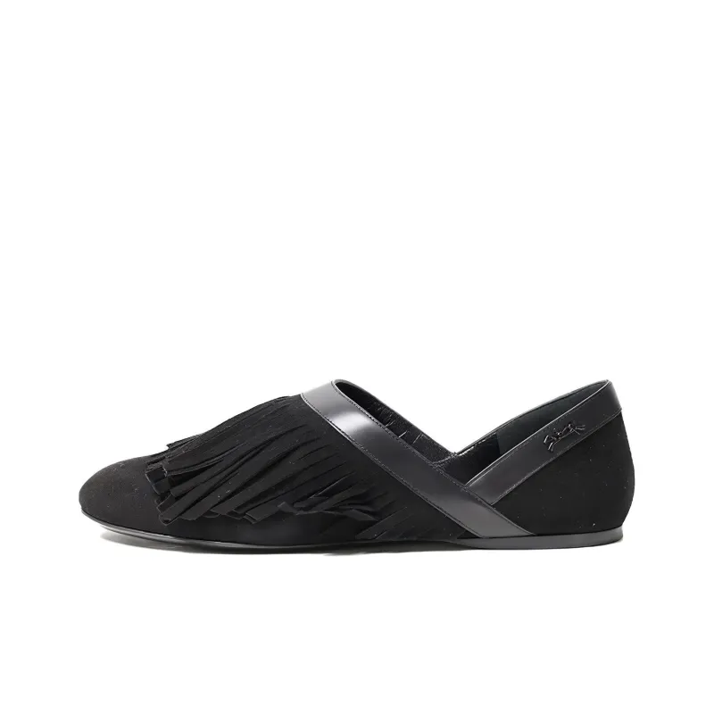 LONGCHAMP Casual Single Shoes Women's Black-0