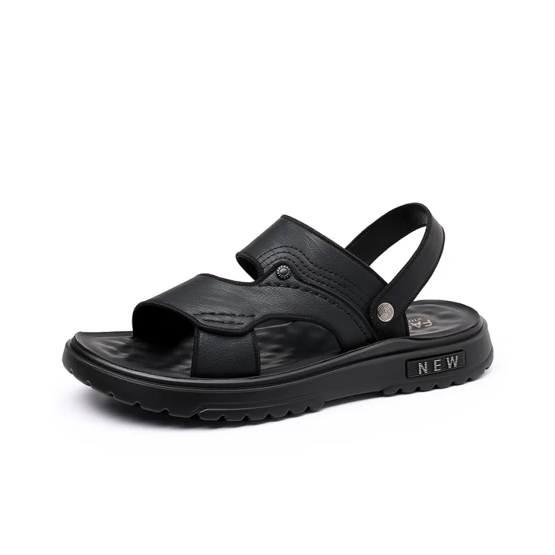 Mulinsen Beach Sandals Men Black, Brown-0