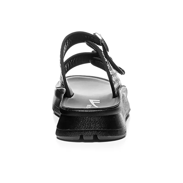 Warrior Slip Resistant Slide Slippers Women's Black White-2