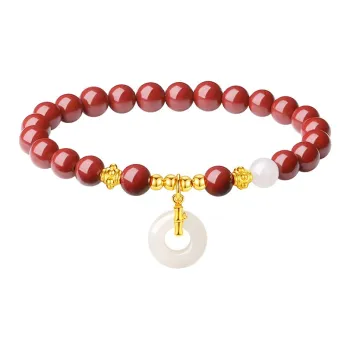 Lang Wind Cinnabar Jade Bracelets Unisex