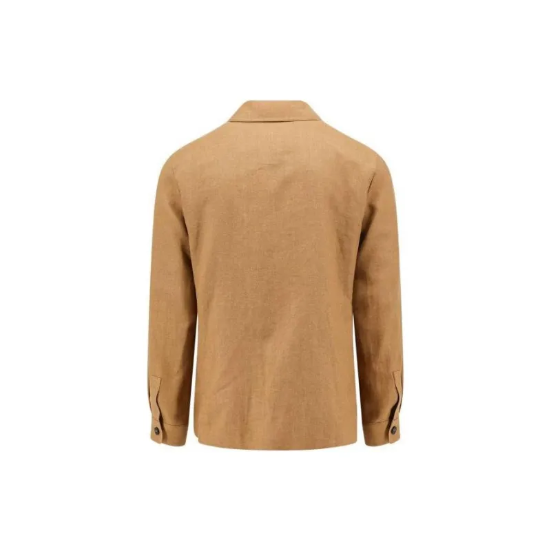 Ermenegildo Zegna Long Sleeved Buttoned Shirt Jacket-1