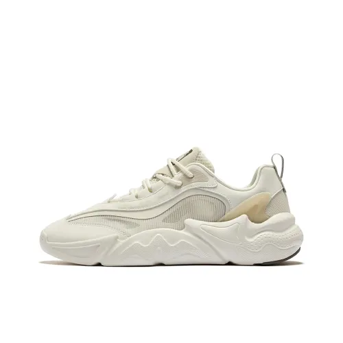 Erke When Song 3.0 Cushioning Anti Slip And Wear Resistant Low Top Chunky Sneakers Women's Microcrystal White Wild Gray