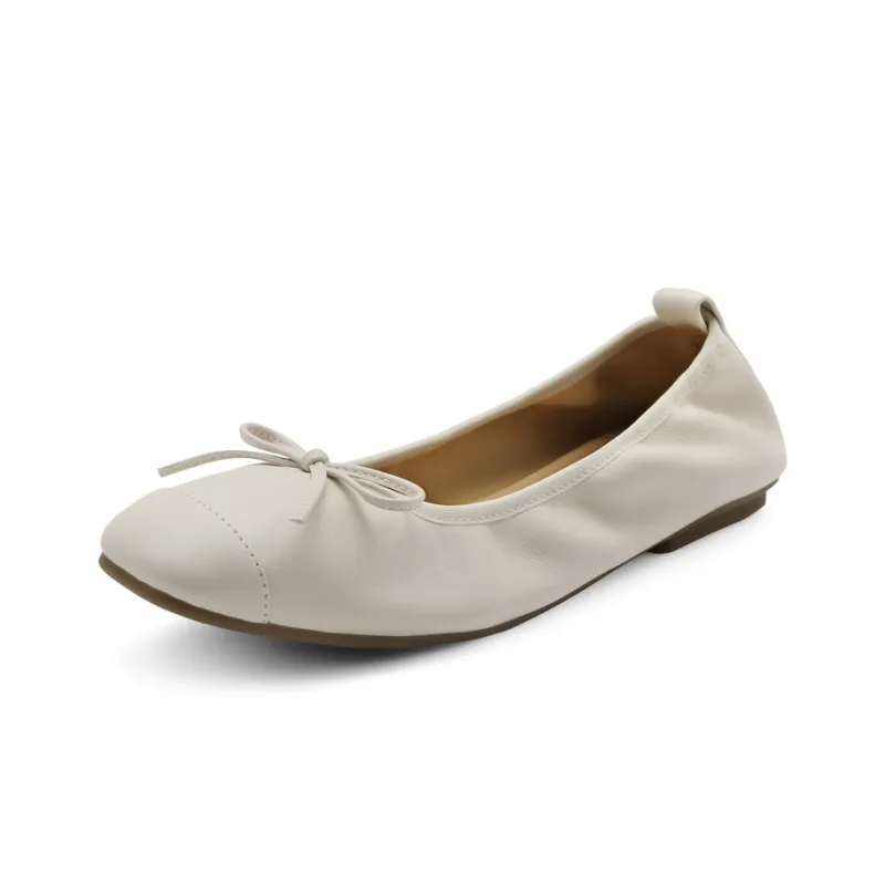 BELLE Casual Single Shoes 1CM Women's Black Ecru Yellow-11