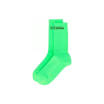 Balenciaga FW22 Mid Calf Socks Regular Fit Men's 1 Pack Green