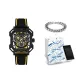 Black Dial Tapes[Trendy Box+Cuban Bracelet]