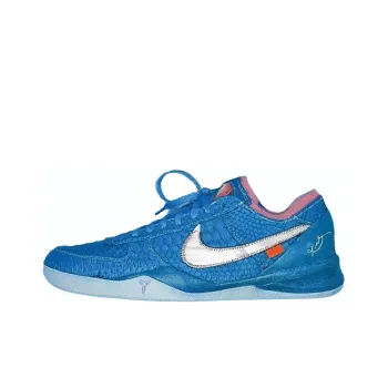 OFF WHITE x Nike Kobe 8 Protro Wear Resistant Low Top Basketball Shoes Men's Blue