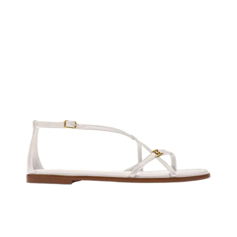 COACH Jenni Sandal Strap Sandals Women's White-1