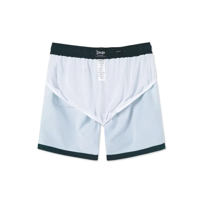 DUNKELVOLK Beach Shorts Men's Sky Blue Summer Surfing Shorts-6