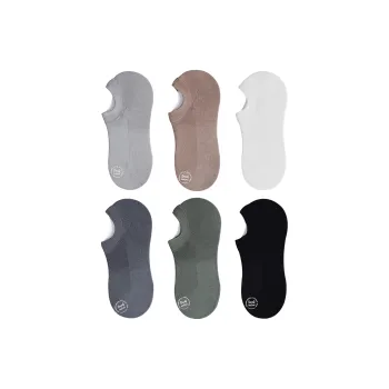MIIOW No Show Socks Men's 6 Pack Mixed Color