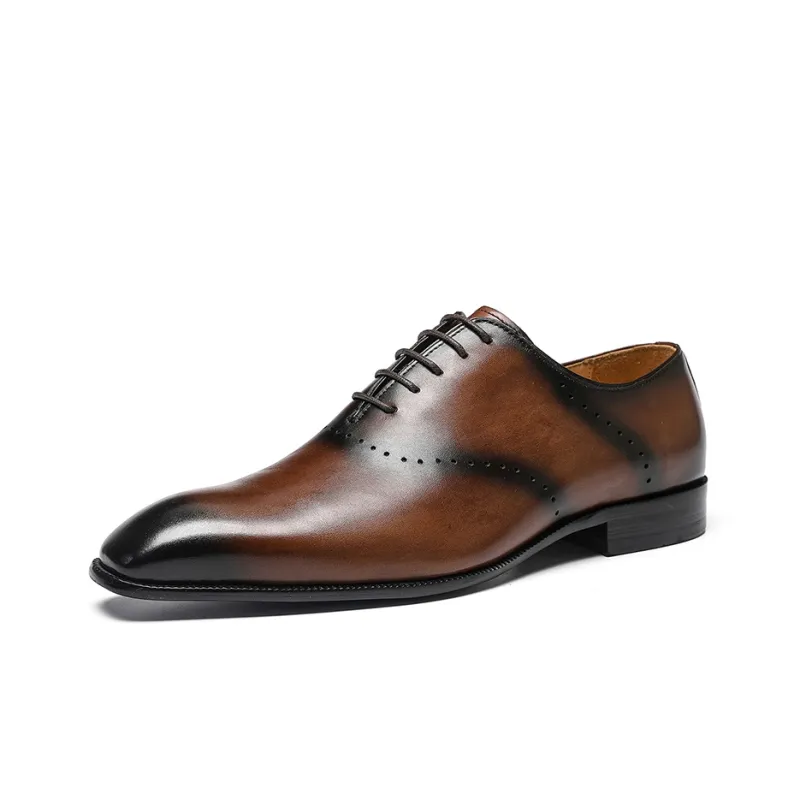 ASTON M.JAZZ Dress Shoes Men Low Top Black/Gray/Coffee-15