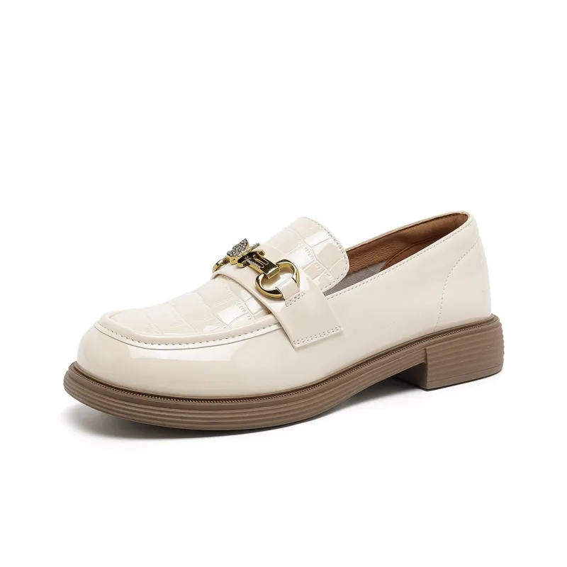 DAPHNE Loafers Women's Black, Beige-7