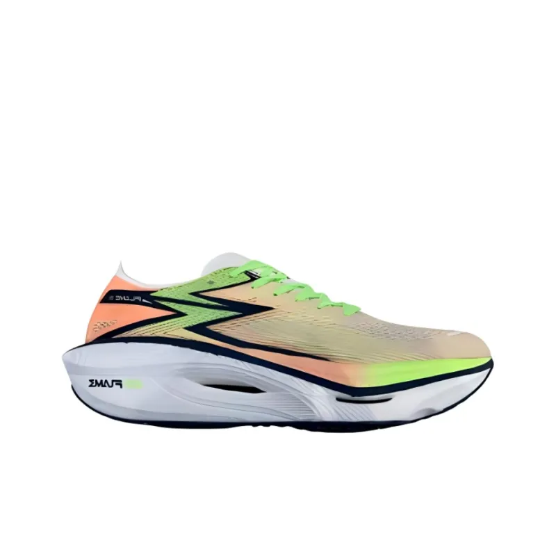 361° Fly Burn 3 Cushioning Wear Resistant Low Top Casual Running Shoes Unisex Yellow Green-1