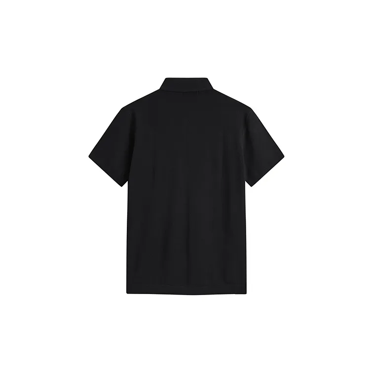 PEACEBIRD MEN Polo Shirts Men Black 1 Slim Fit-1