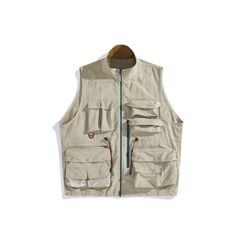 PEACEBIRD MEN Vests Men Khaki 1 Wide Style