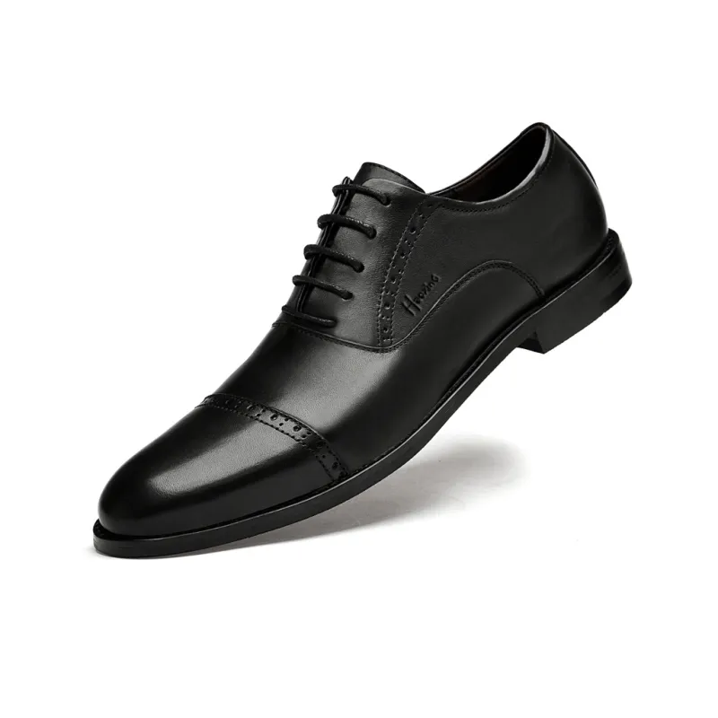 Extravagant Dress Shoes Men Low Top Black/Brown-2