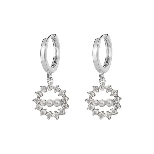 Mini&yaya S925 Silver Earrings Women's-0