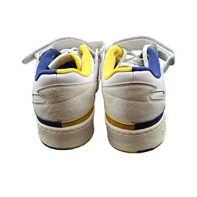 Adidas Originals FORUM 84 Low Slip Resistant Cushioning Low Top Skateboard Shoes Men's White Blue-3