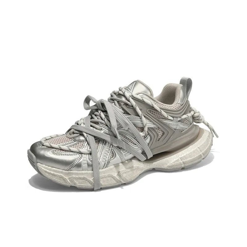 Masongarments Cage Series Abrasion Resistant, Breathable, Lightweight, Height Increasing Low Top Chunky Sneakers Unisex-6