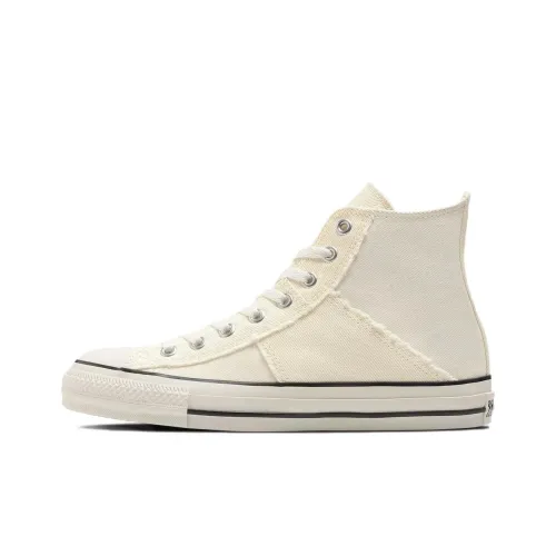 Converse All Star Denimpatchwork Hi Durable Cushioning High Top Canvas Shoes Unisex Ecru Japan Version