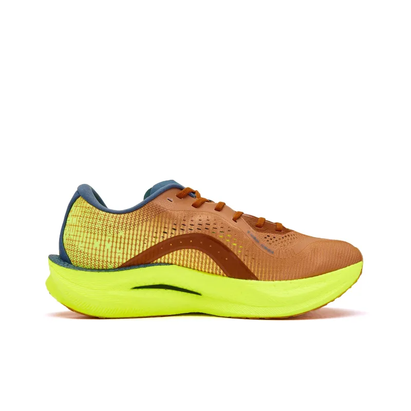 QIAODAN Strong Winds 2.0 Cushioned Slip Resistant Abrasion Resistant Low Top Running Shoes Men's Bright Yellow-1