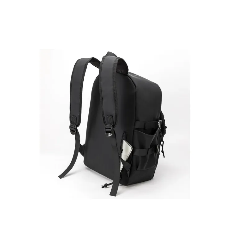 NIGEER Synthetic Leather Backpack Regular Men's Black-9