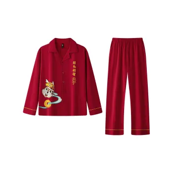 Gongdie x Disney Pajama Set Men's Red
