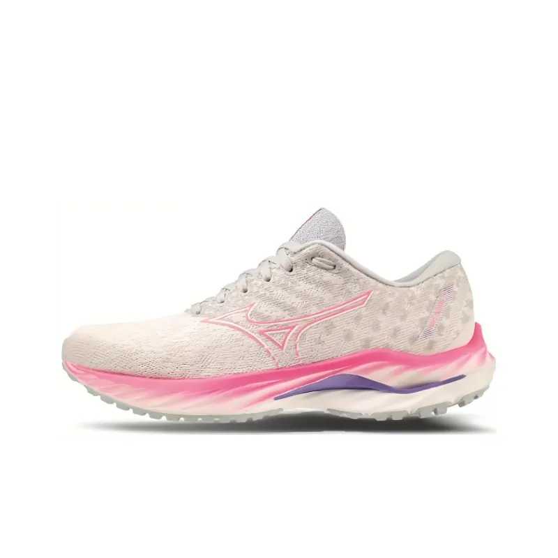 Mizuno Women's Wave Inspire 19 Super Wide 'Snow White Sakura Glow' Women's-0