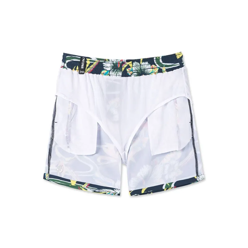 DUNKELVOLK Beach Shorts Men's Yellow Green-10