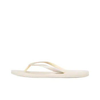 DECATHLON Flip Flops Women's Plain Milk White