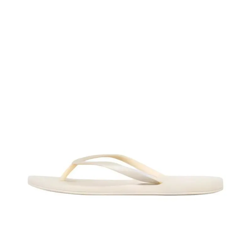 DECATHLON Flip Flops Women's Plain Milk White-0