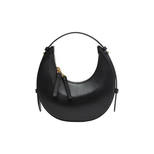 SAM EDELMAN Cow Leather Crescent Bag Shoulder Bag Crossbody Bag Handbag Small Size Women's Black